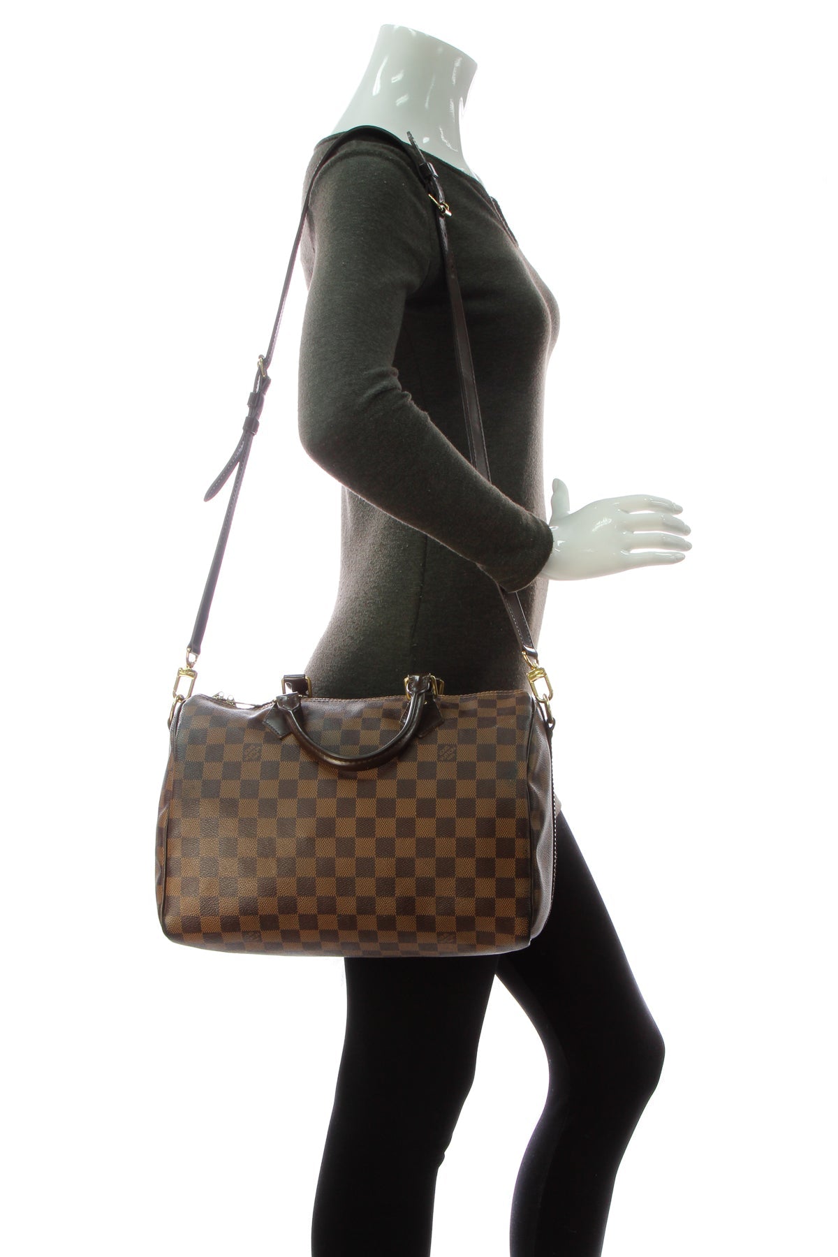 Speedy Bandouliere 30 Bag - Damier Ebene - image 2