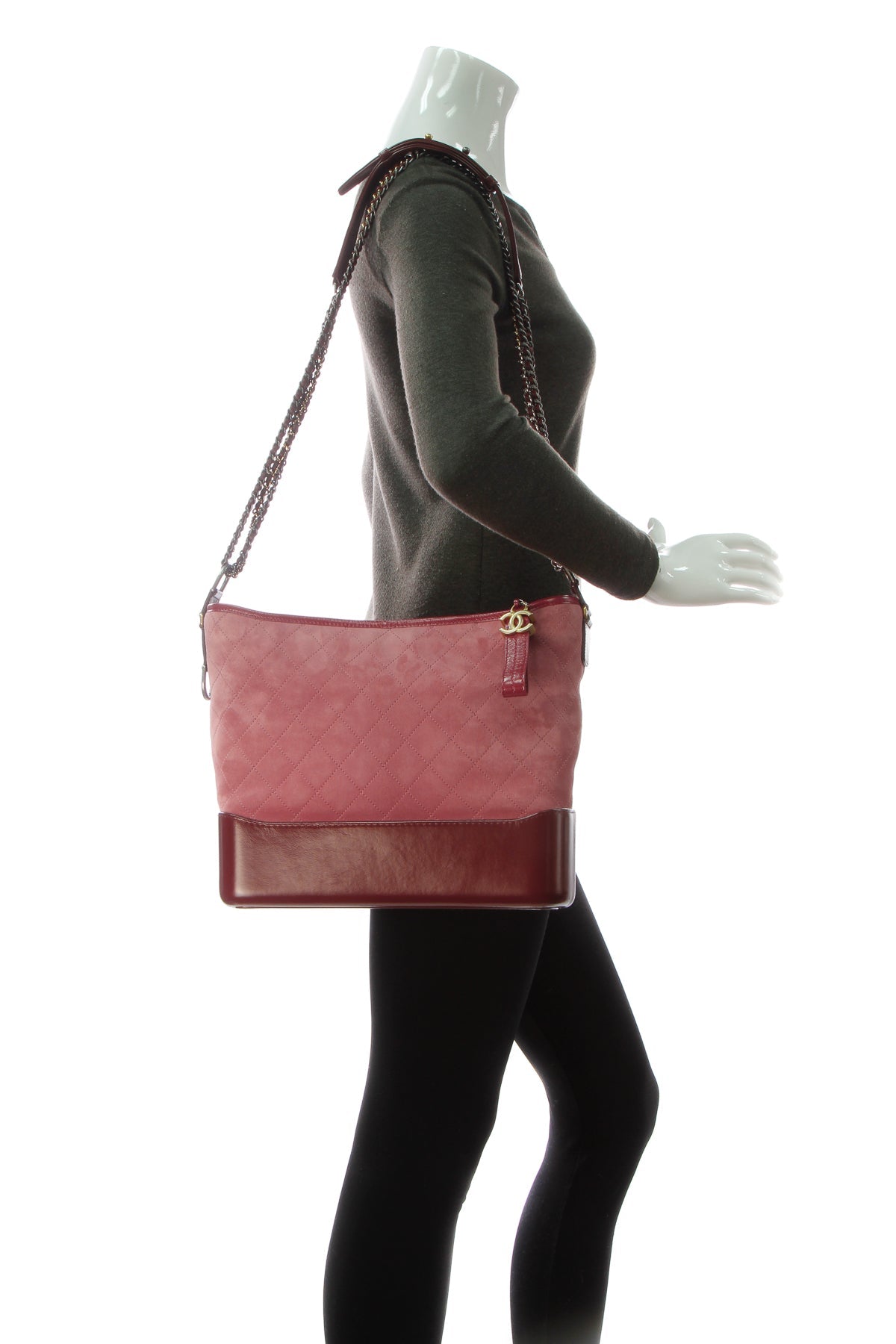 Gabrielle Medium Hobo Bag - Red/Pink - image 2
