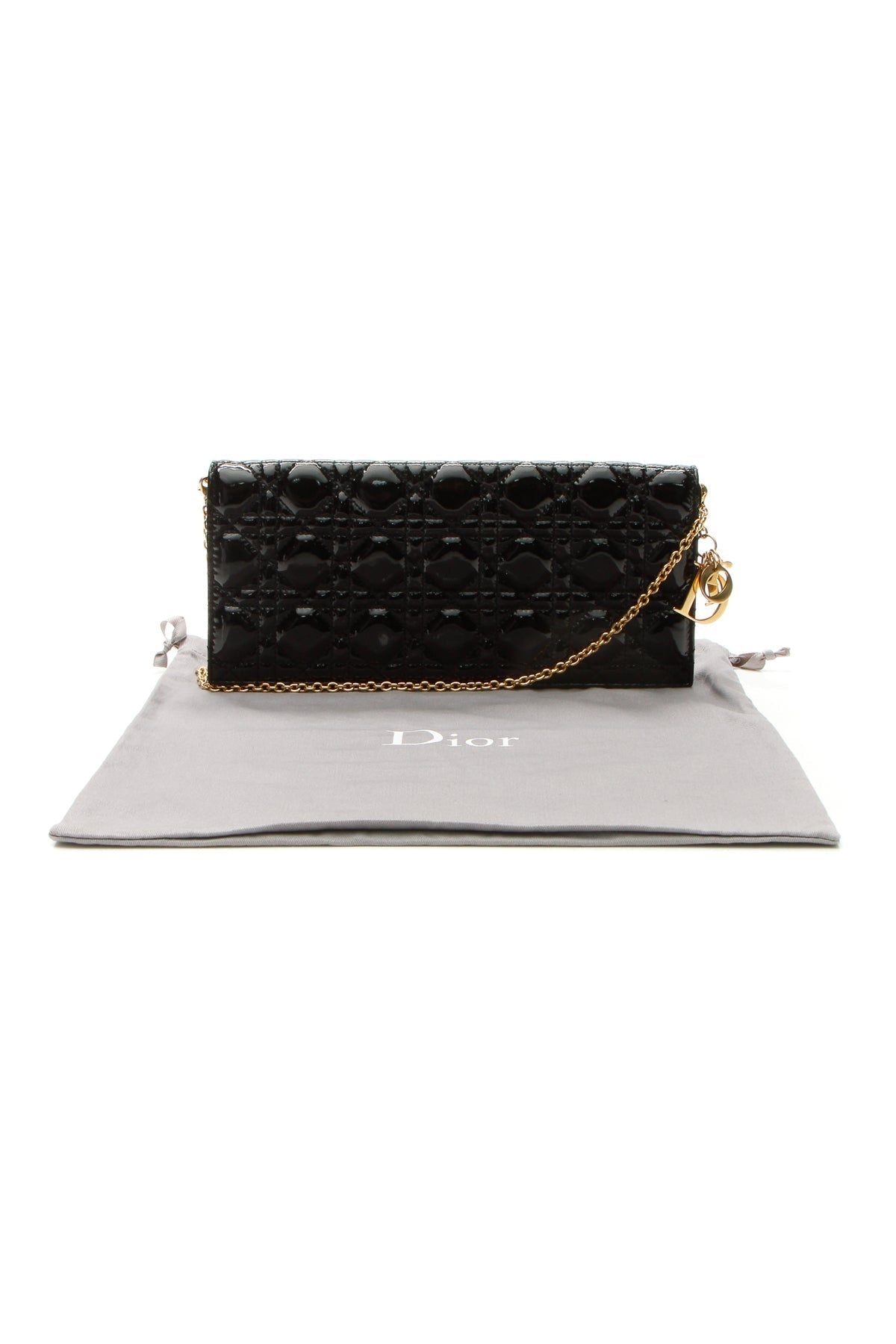 Cannage Lady Dior Clutch Bag - Black - image 9
