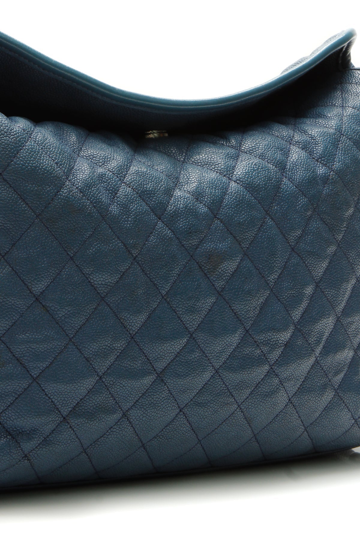 Quilted French Riviera Hobo Bag - Blue - image 8