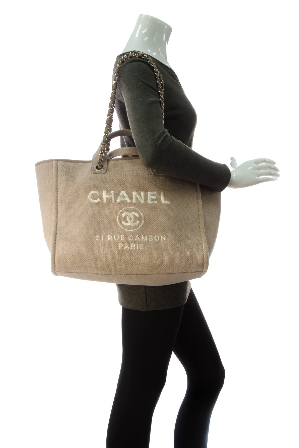 Deauville Medium Tote Bag - Tan - image 2