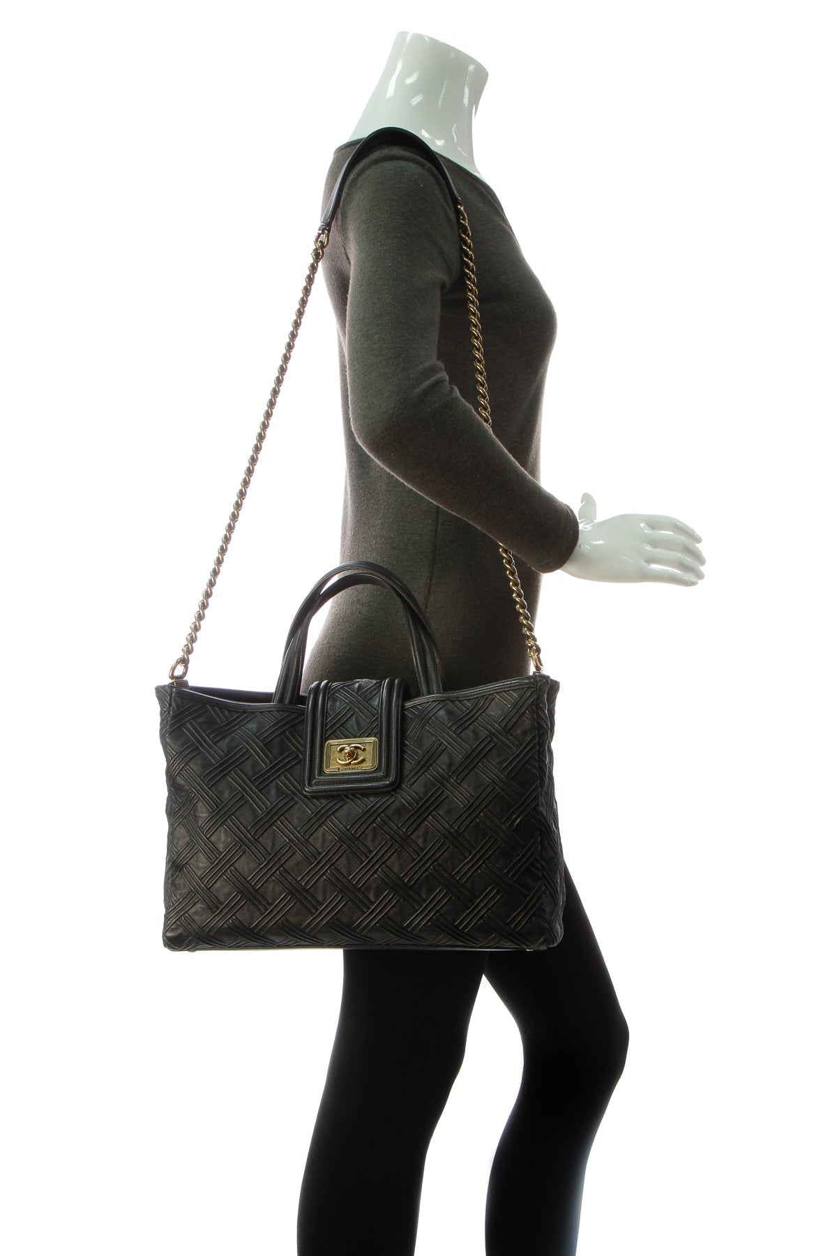 Boy Shopping Tote Bag - Black - image 2
