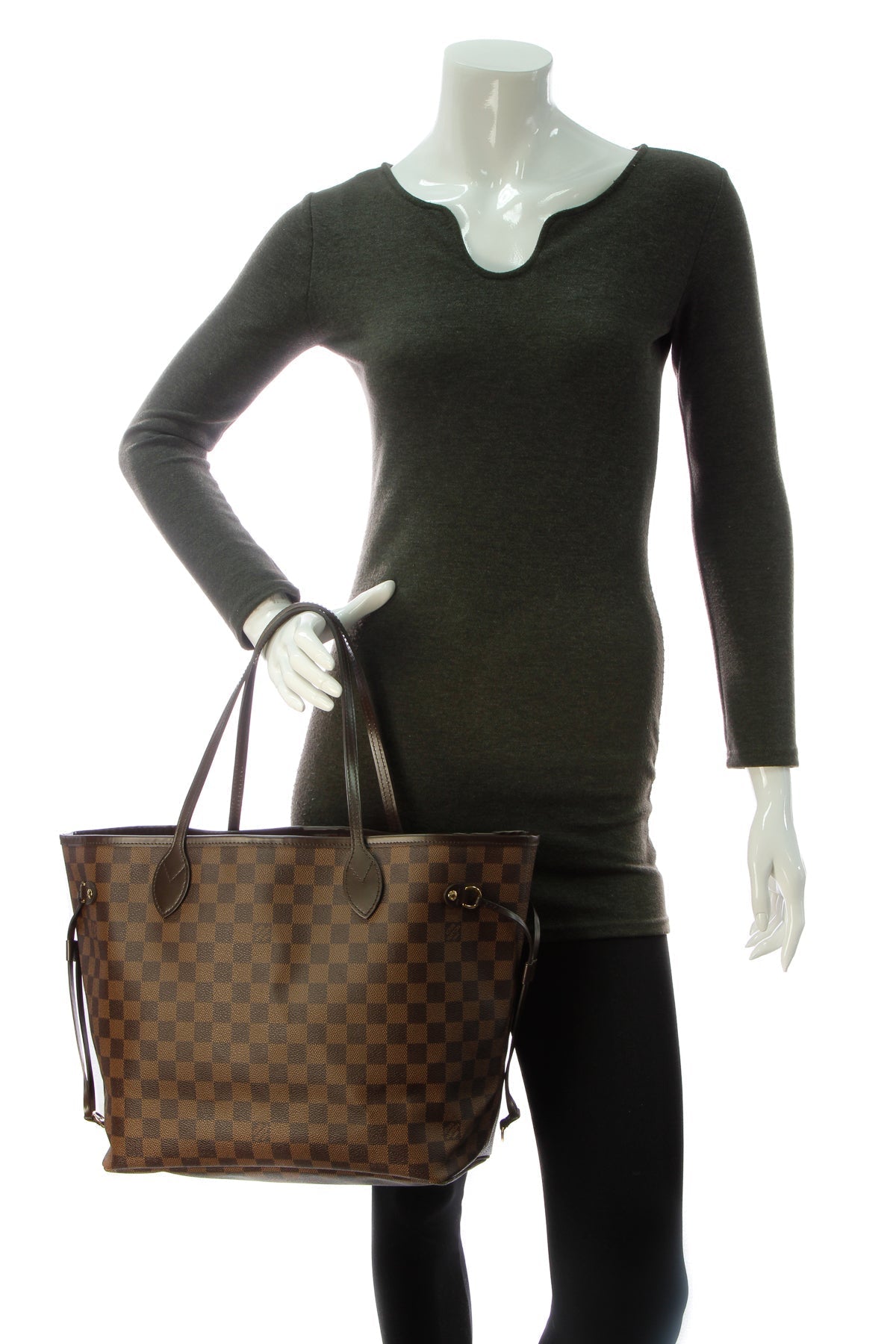 Neverfull MM Tote Bag - Damier Ebene - image 2