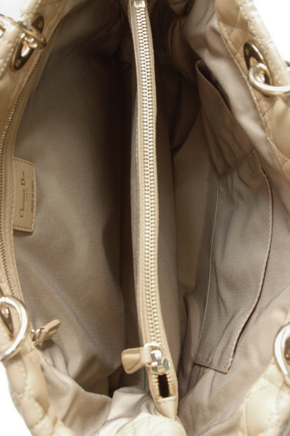 Cannage Large Shopping Tote Bag - Beige - image 10