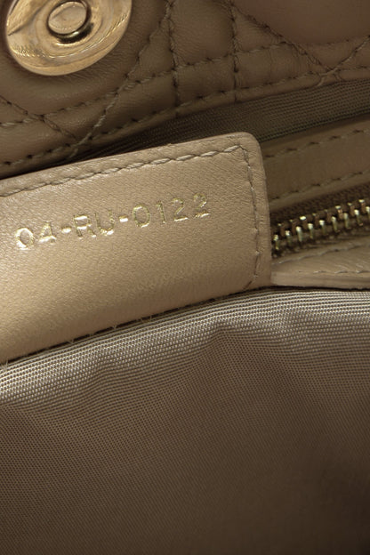 Cannage Large Shopping Tote Bag - Beige - image 13