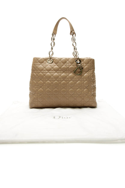 Cannage Large Shopping Tote Bag - Beige - image 14