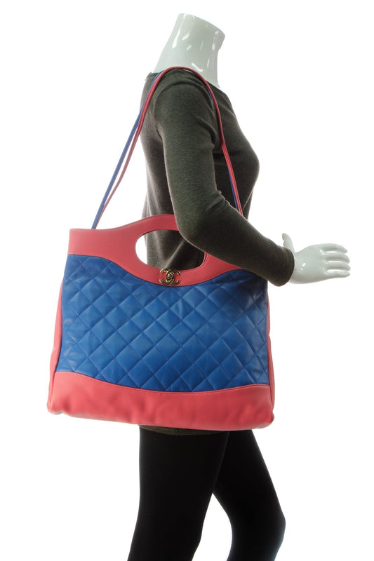 31 Shopping Bag - Blue/Coral - image 2