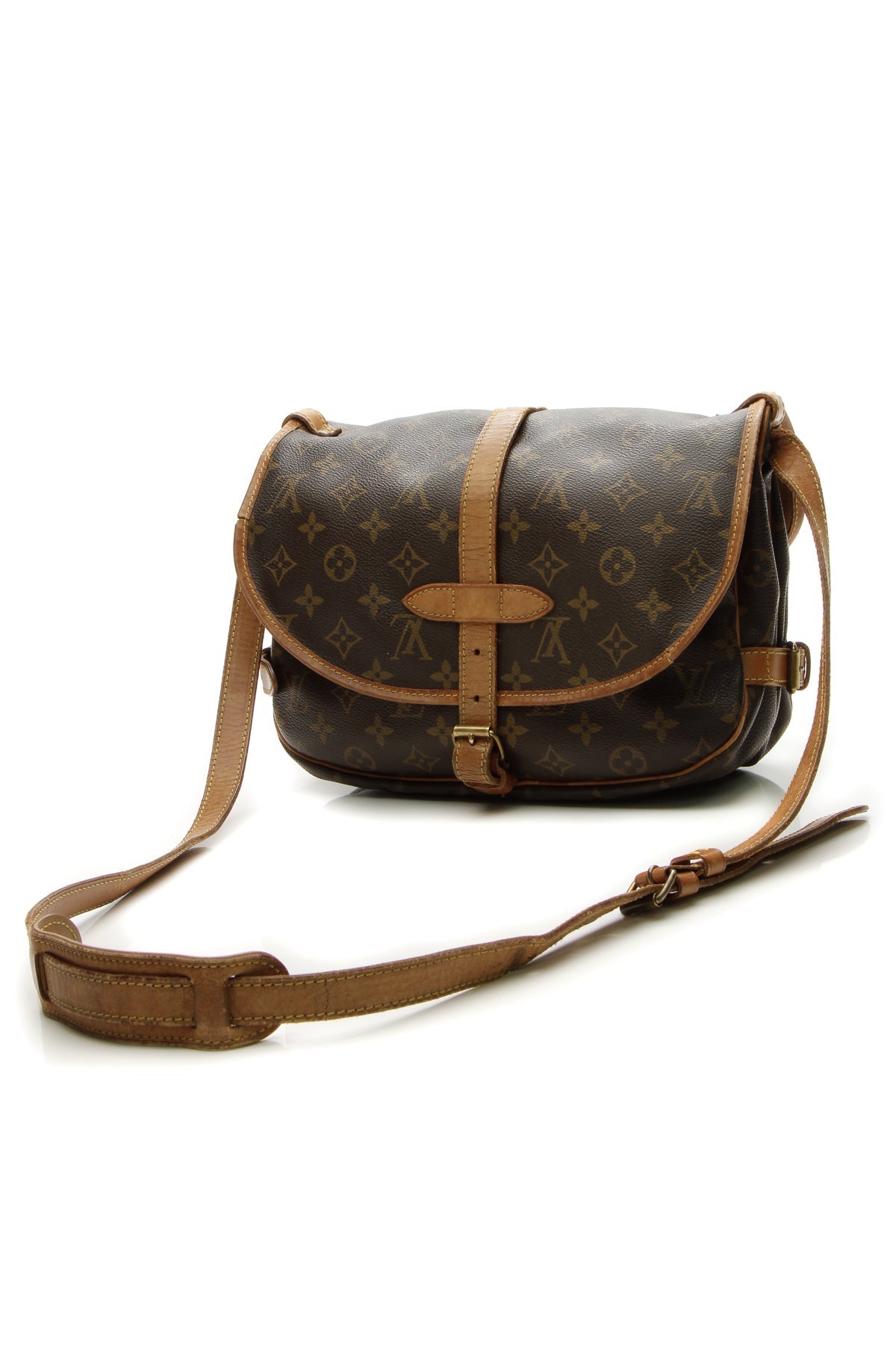 Vintage Saumur 30 Messenger Bag - Monogram - image 3
