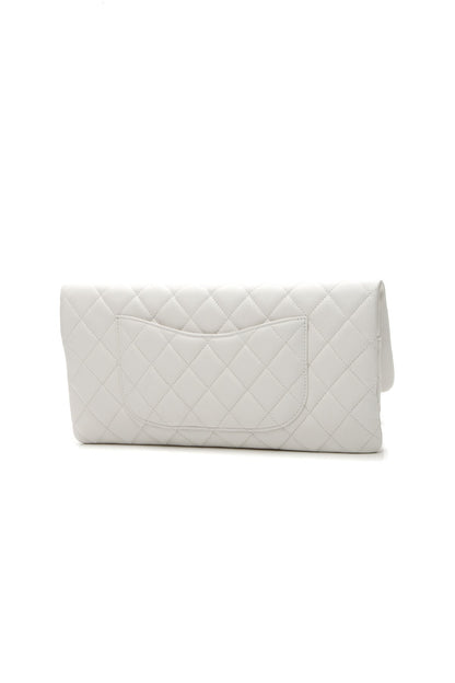 Classic Flap Clutch Bag - White - image 3