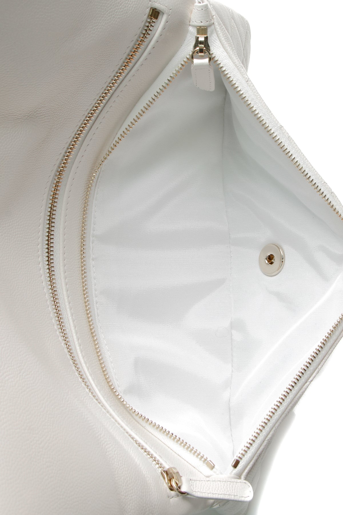 Classic Flap Clutch Bag - White - image 5