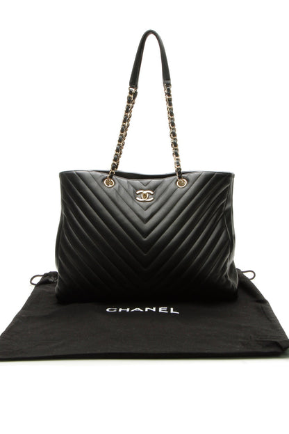 Chevron Tote Bag - Black - image 11