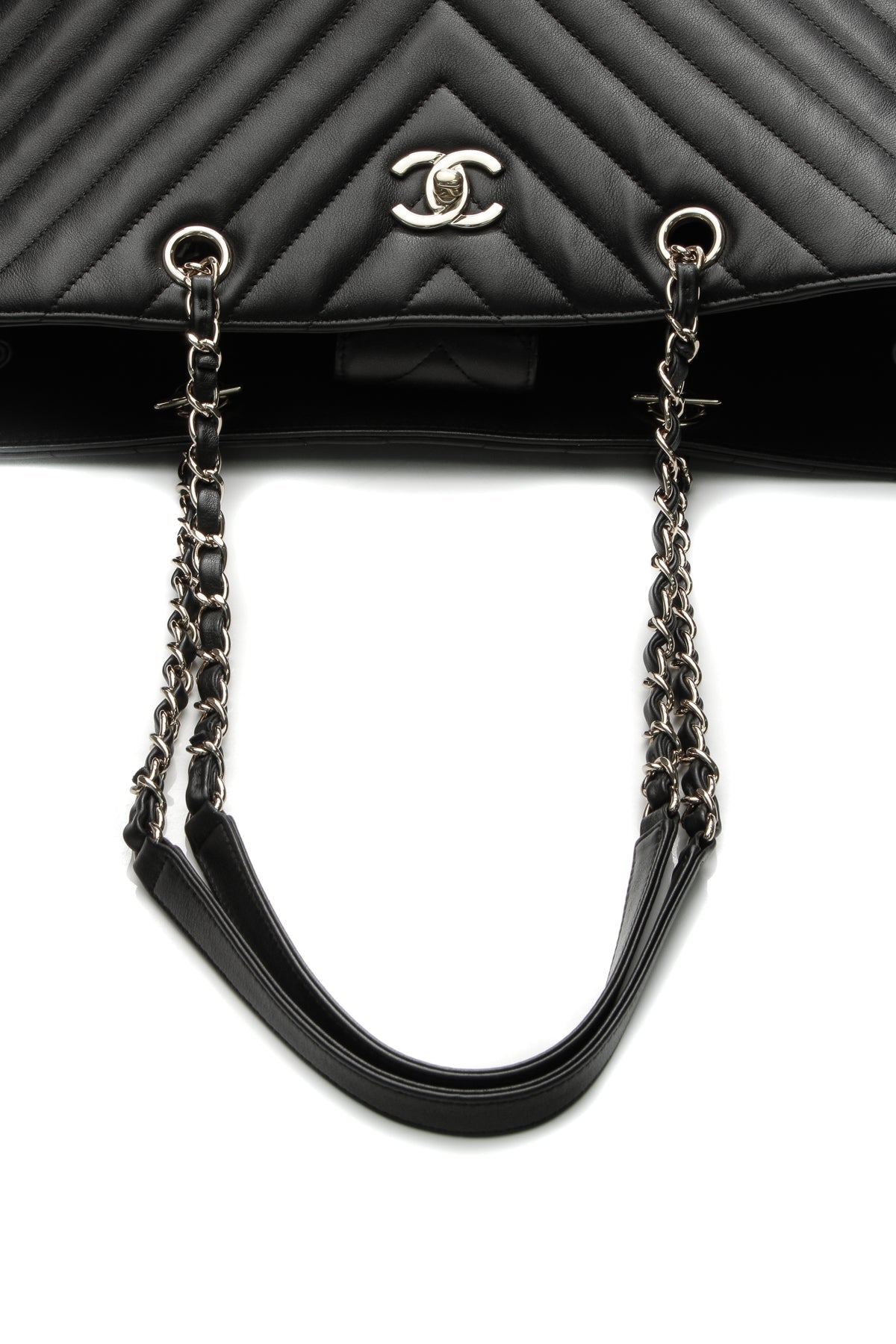 Chevron Tote Bag - Black - image 6
