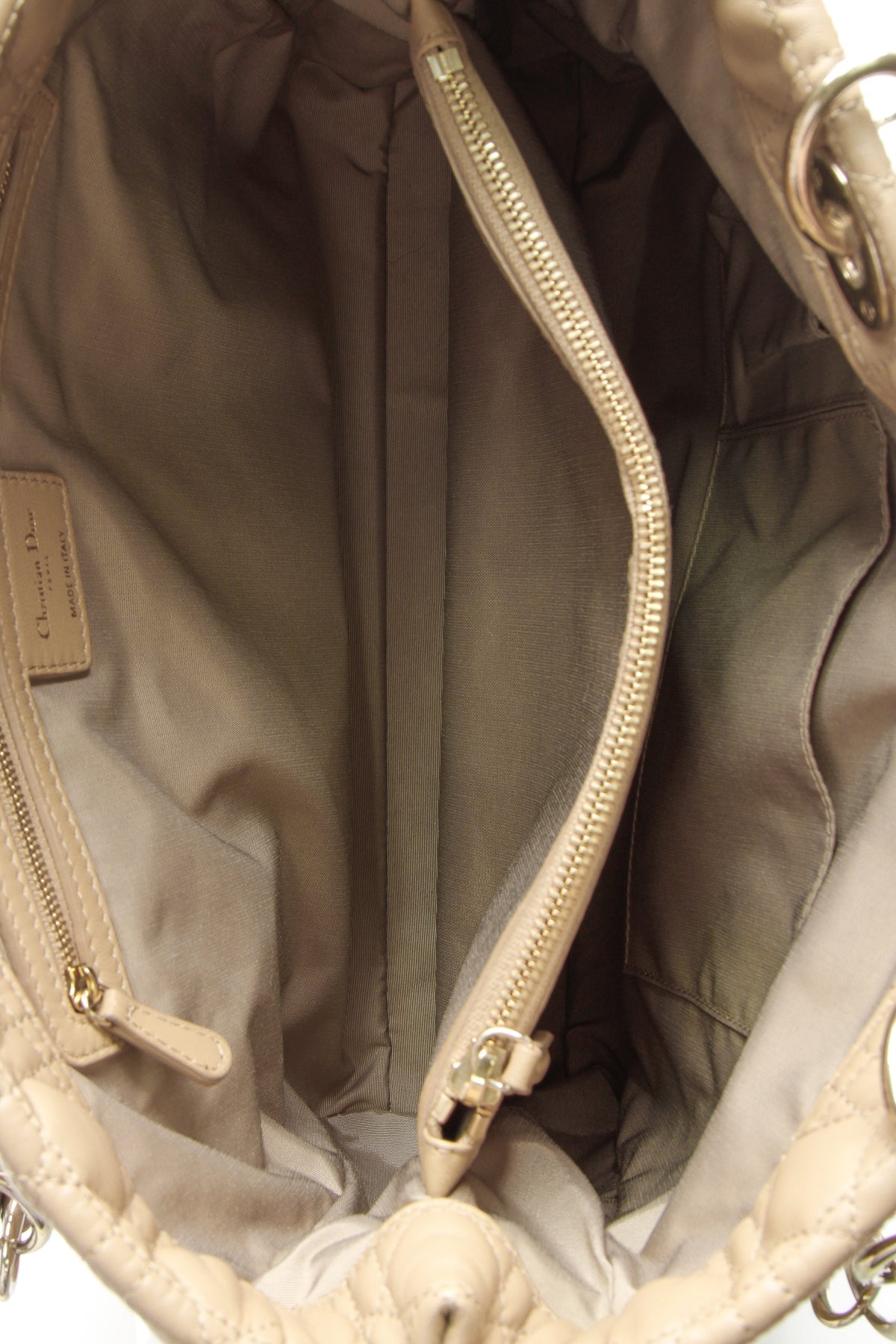 Cannage Large Shopping Tote Bag - Beige - image 8