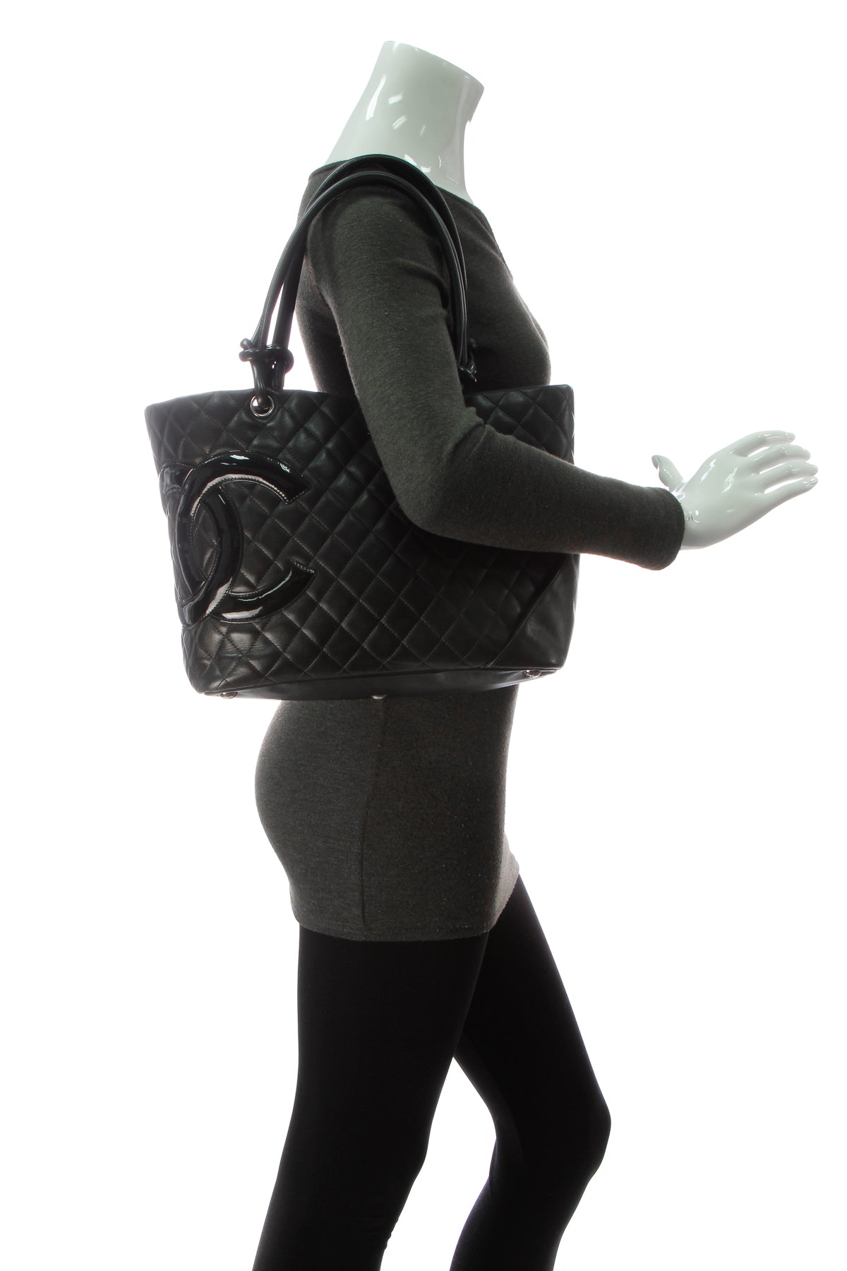 Cambon Large Tote Bag - Black - image 2
