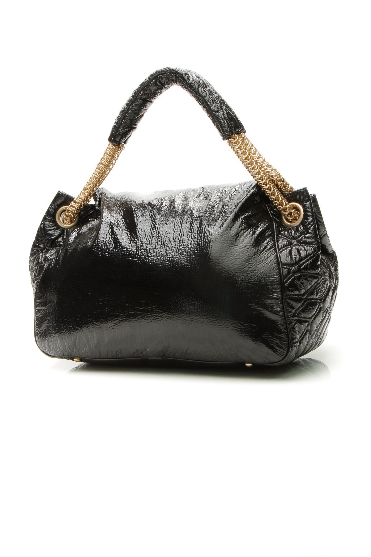 Rock & Chain Accordion Bag - Black - image 3