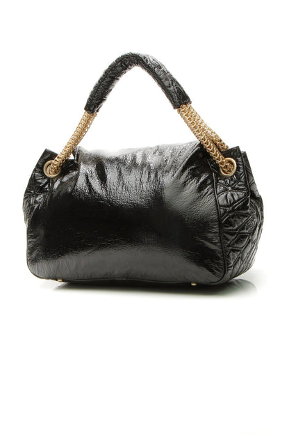 Rock & Chain Accordion Bag - Black - image 3