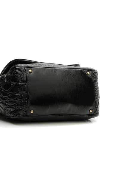 Rock & Chain Accordion Bag - Black - image 4