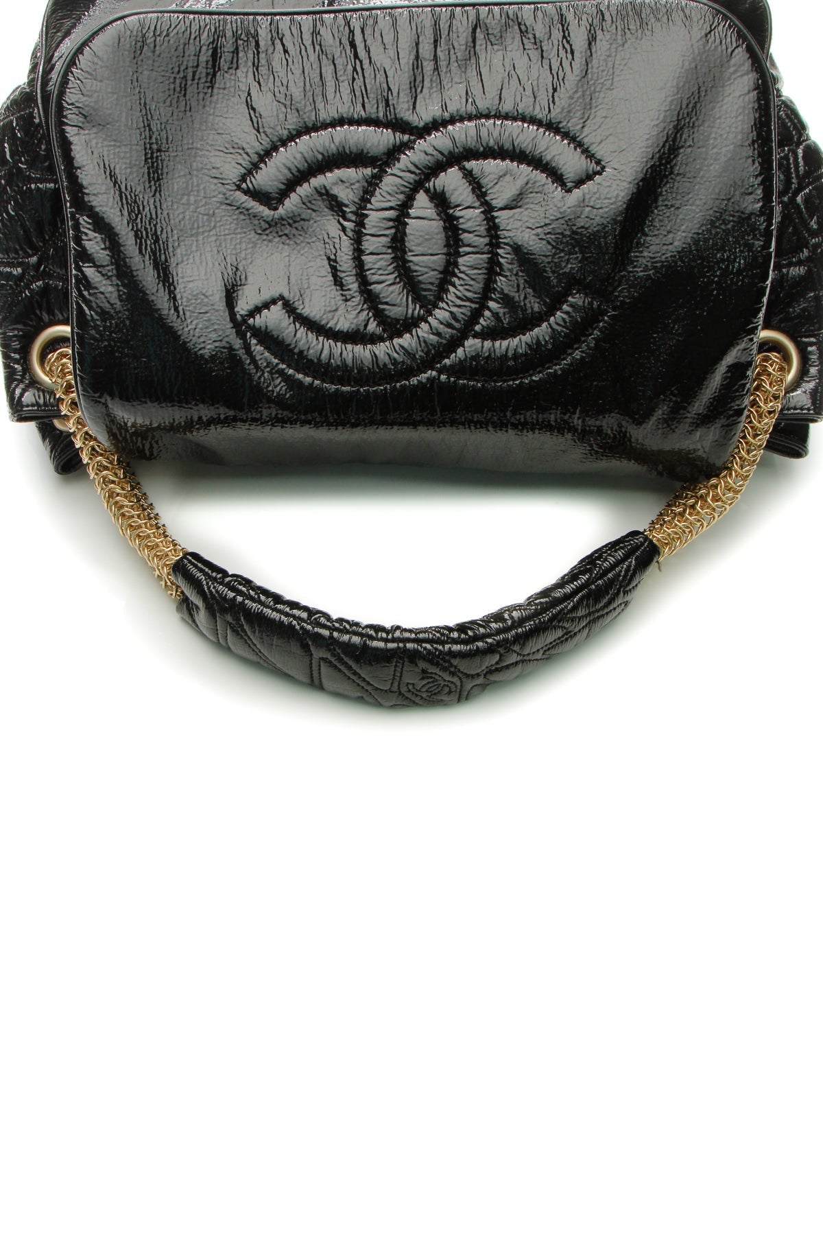 Rock & Chain Accordion Bag - Black - image 5