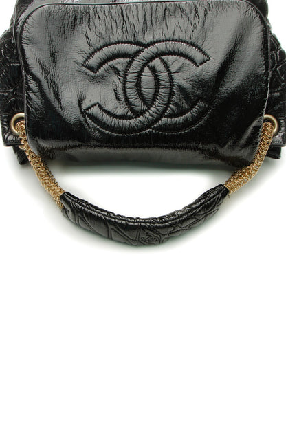 Rock & Chain Accordion Bag - Black - image 5