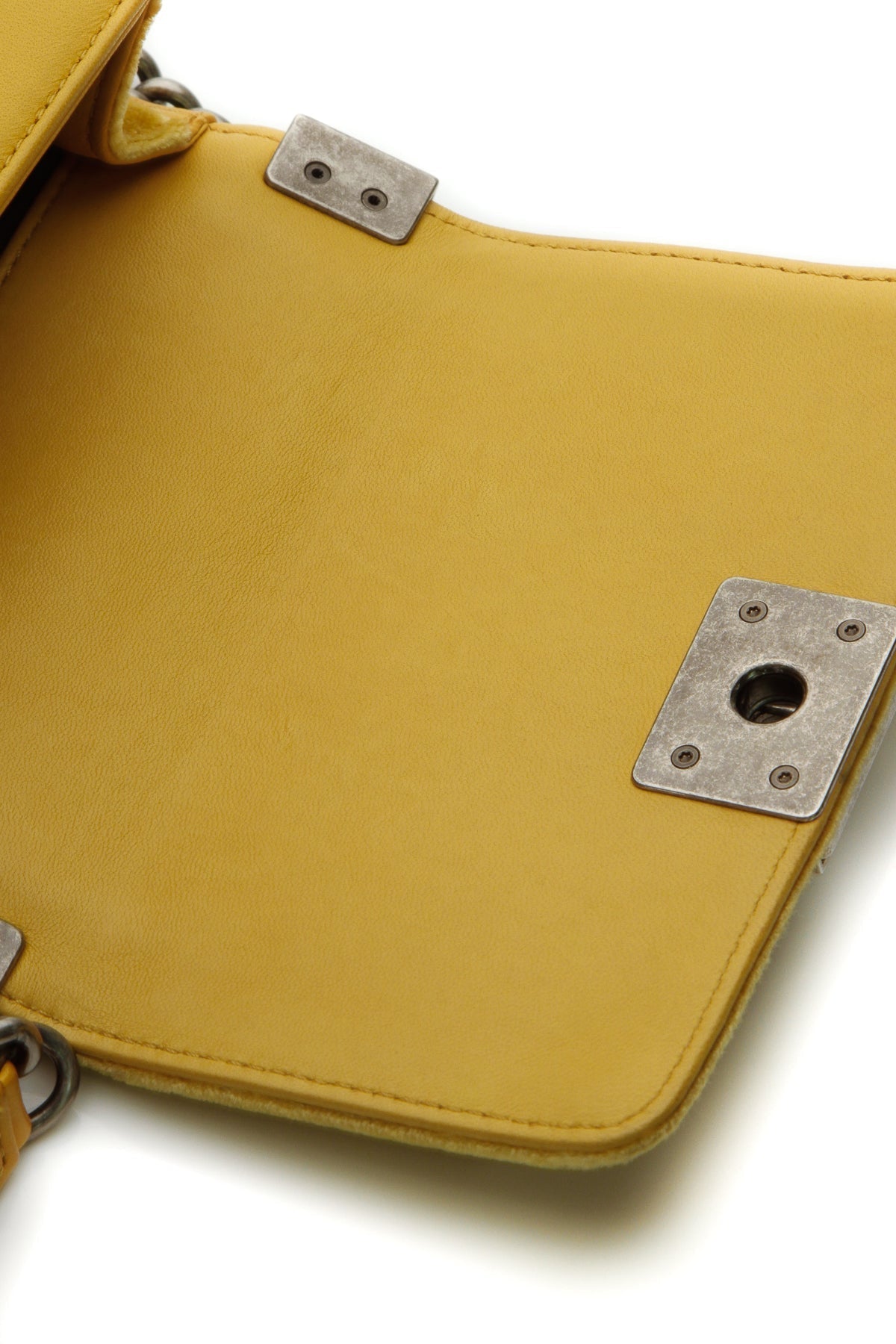 Velvet Mini Boy Bag - Yellow - image 10