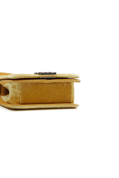 Chanel Velvet Mini Boy Bag - Yellow - photo 4
