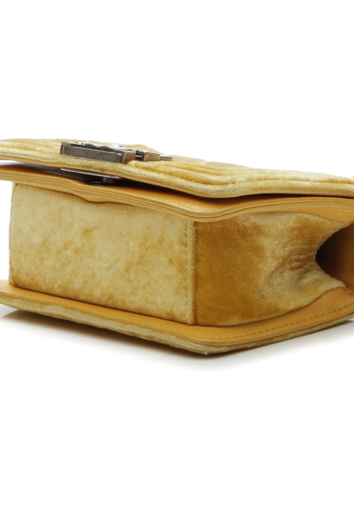 Velvet Mini Boy Bag - Yellow - image 5