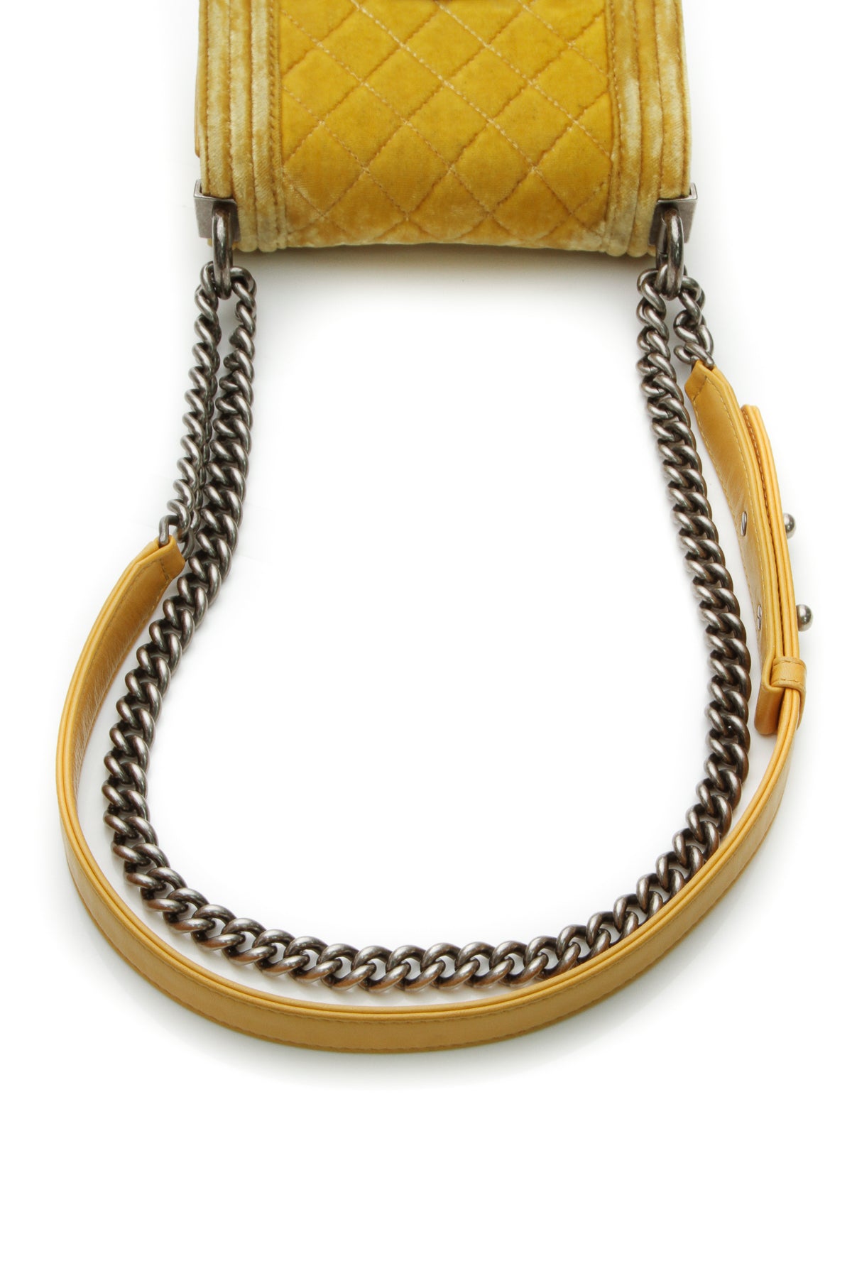 Velvet Mini Boy Bag - Yellow - image 6