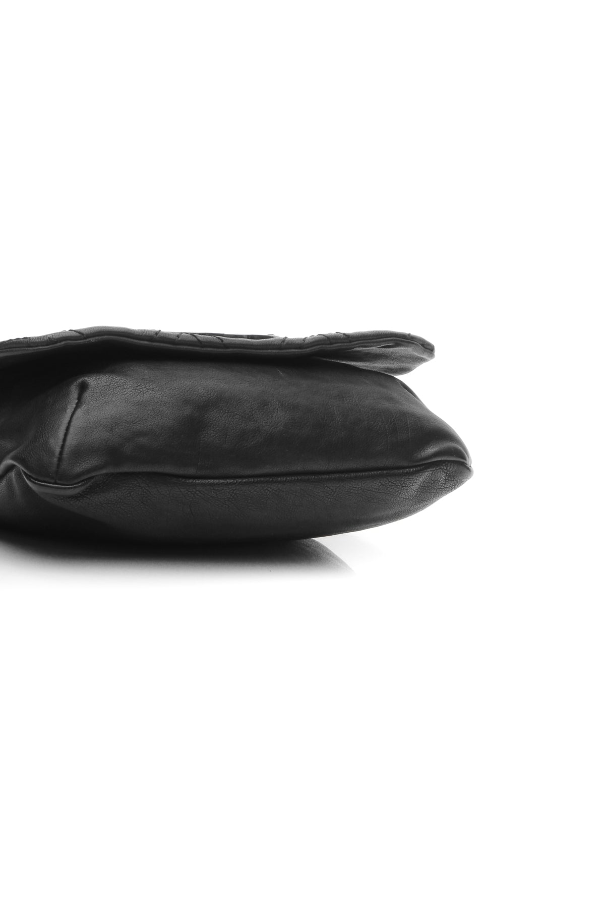 Diamond Stitch Large Messenger Bag - Black - image 4
