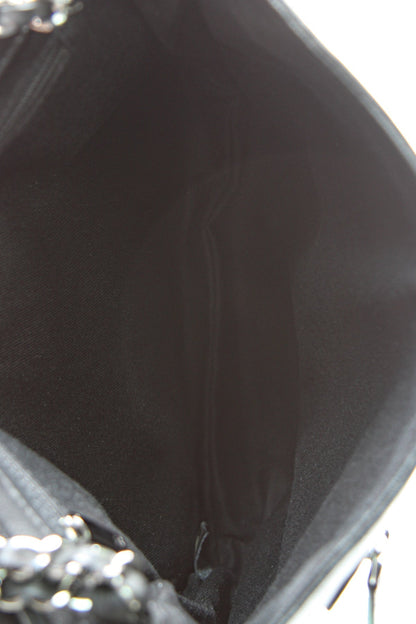 Diamond Stitch Large Messenger Bag - Black - image 7