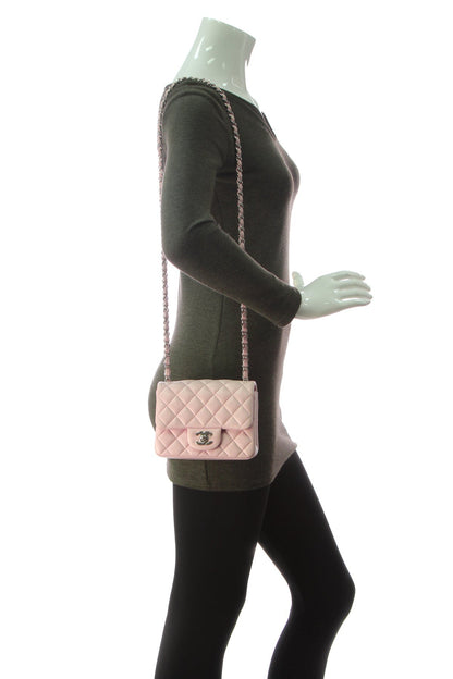 Mini Square Flap Bag - Light Pink - image 2
