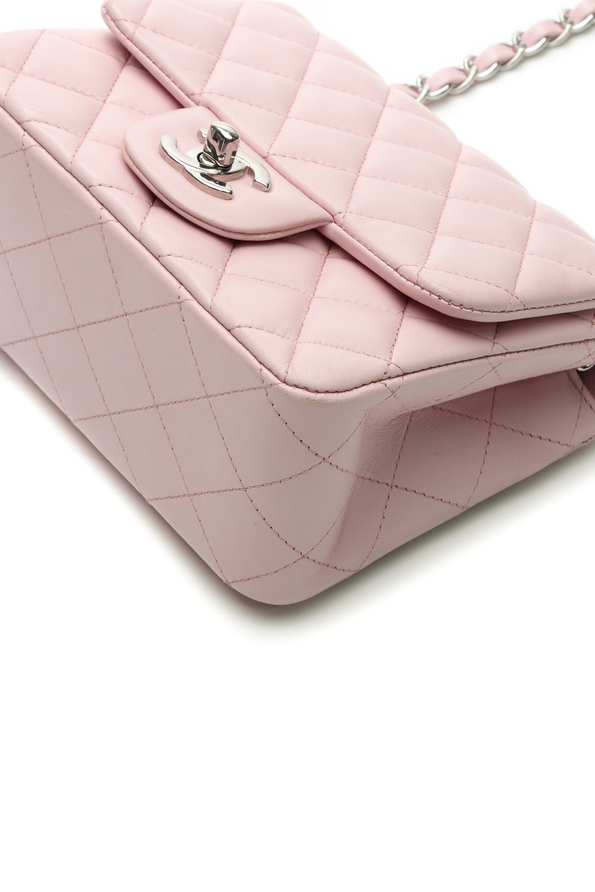 Mini Square Flap Bag - Light Pink - image 6
