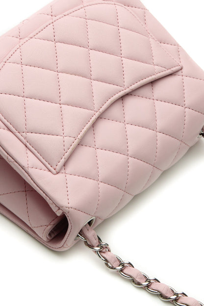 Mini Square Flap Bag - Light Pink - image 8