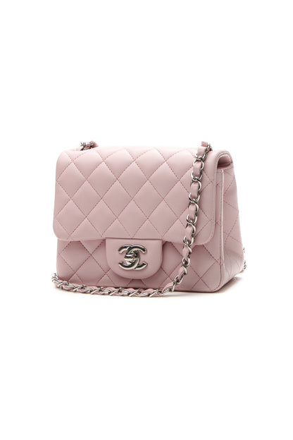 Mini Square Flap Bag - Light Pink - image 1