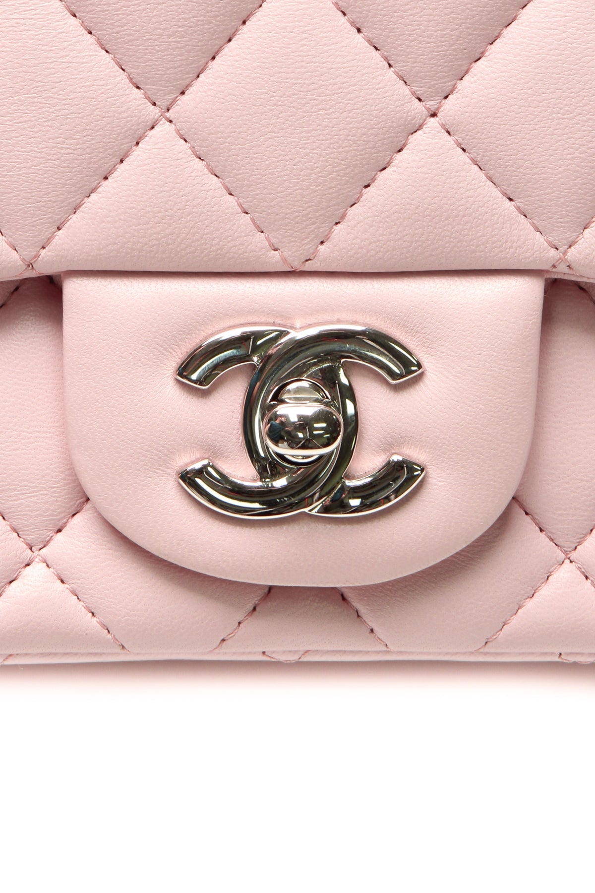 Mini Square Flap Bag - Light Pink - image 9
