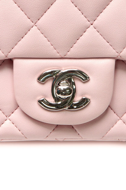 Mini Square Flap Bag - Light Pink - image 9