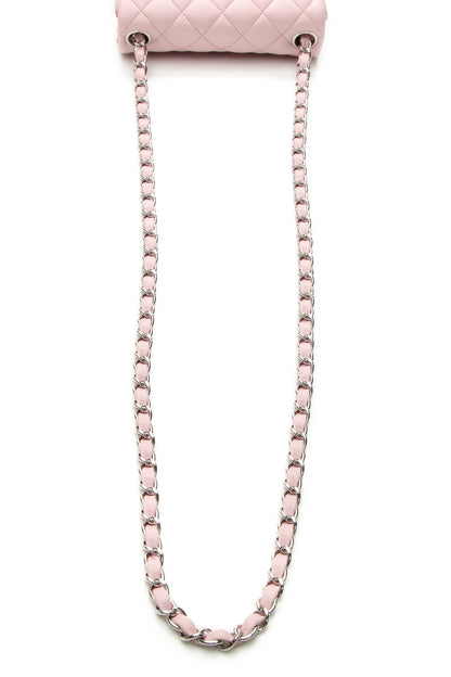 Mini Square Flap Bag - Light Pink - image 7