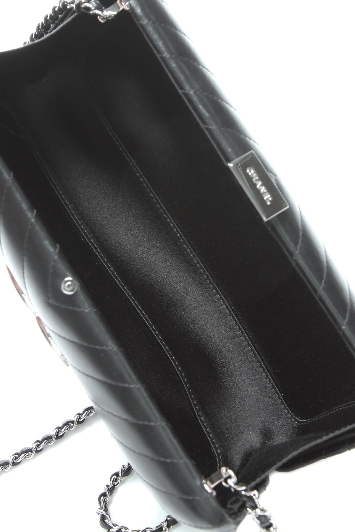 Chain Fringe Evening Bag - Black - image 6