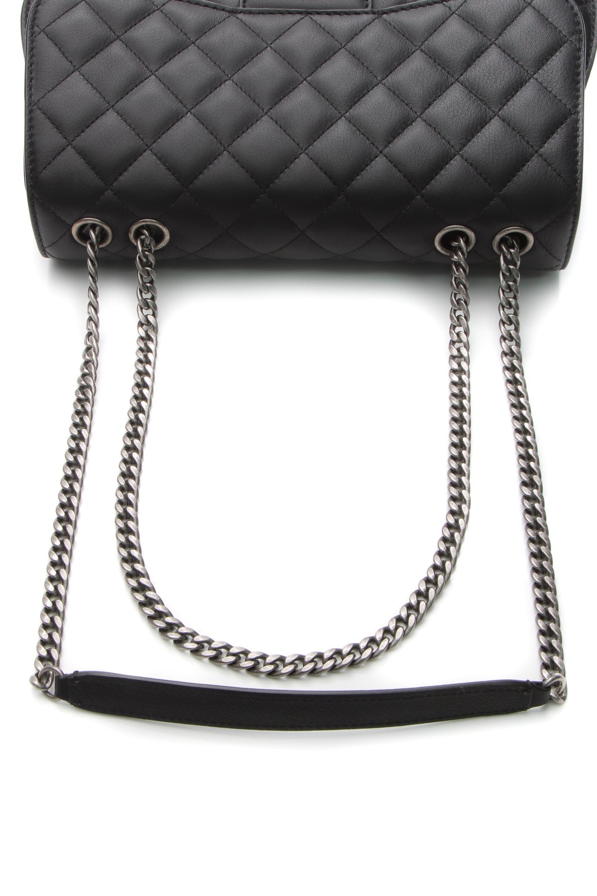 Accordion Flap Bag - Black - image 6