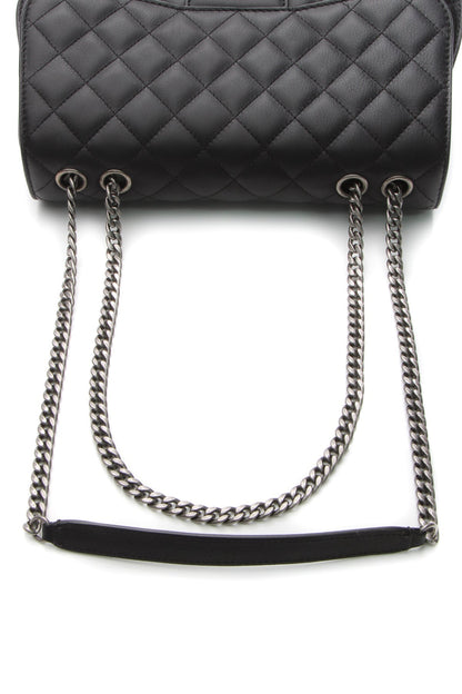 Accordion Flap Bag - Black - image 6