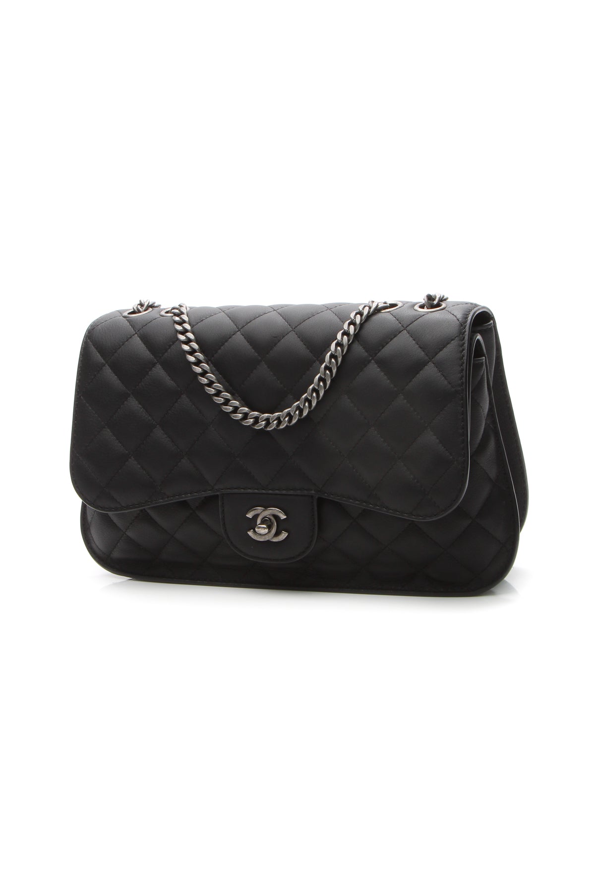 Accordion Flap Bag - Black - image 1