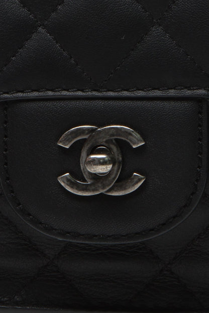Accordion Flap Bag - Black - image 7