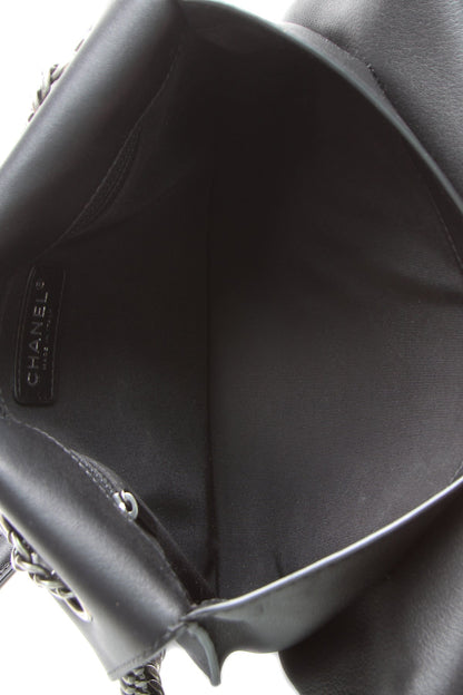 Accordion Flap Bag - Black - image 8