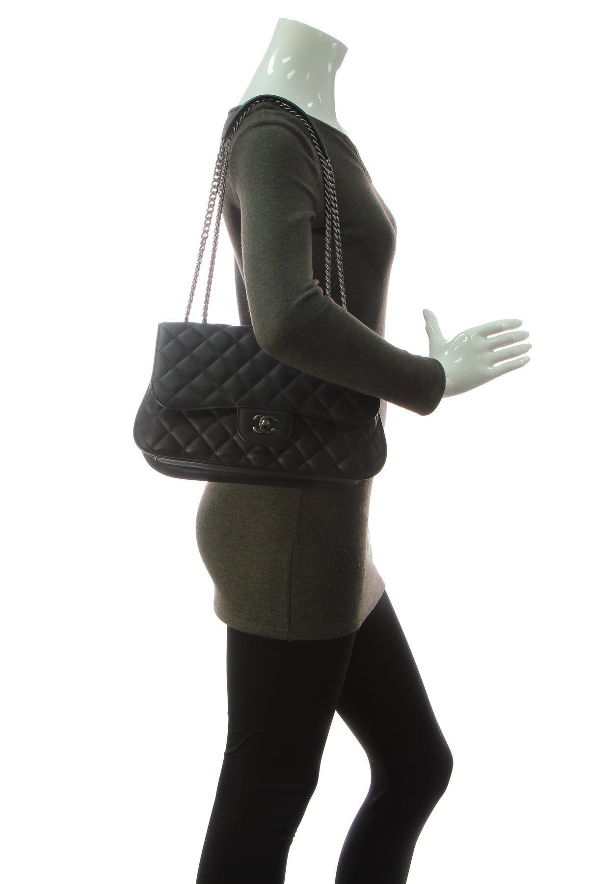 Accordion Flap Bag - Black - image 2