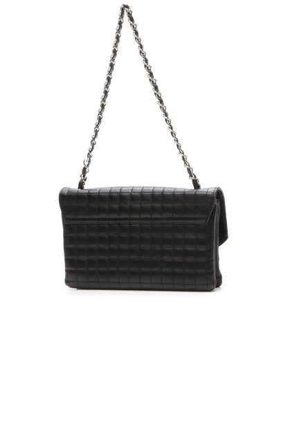 Camellia No.5 Flap Shoulder Bag - Black - image 3