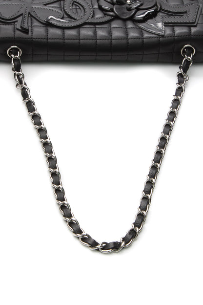 Chanel Camellia No.5 Flap Shoulder Bag - Black - photo 7