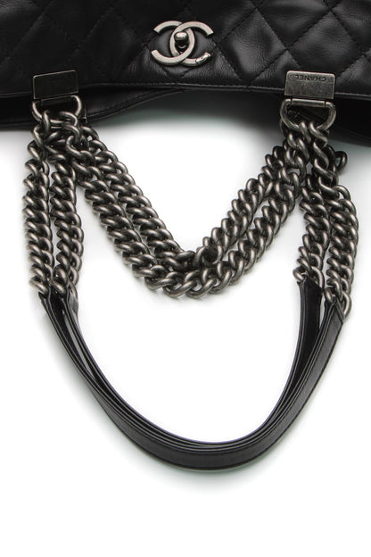 Two-Way Chain Tote Bag - Black - image 5