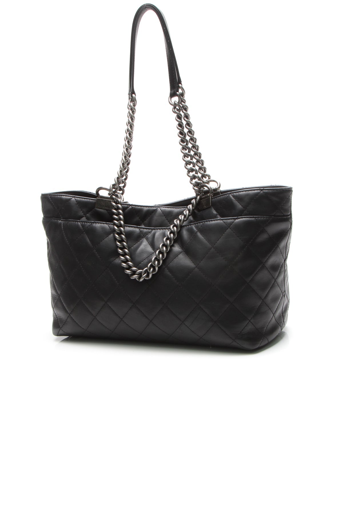 Two-Way Chain Tote Bag - Black - image 3