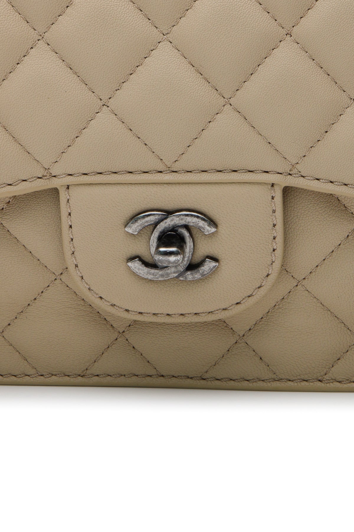 Accordion Flap Bag - Beige - image 6