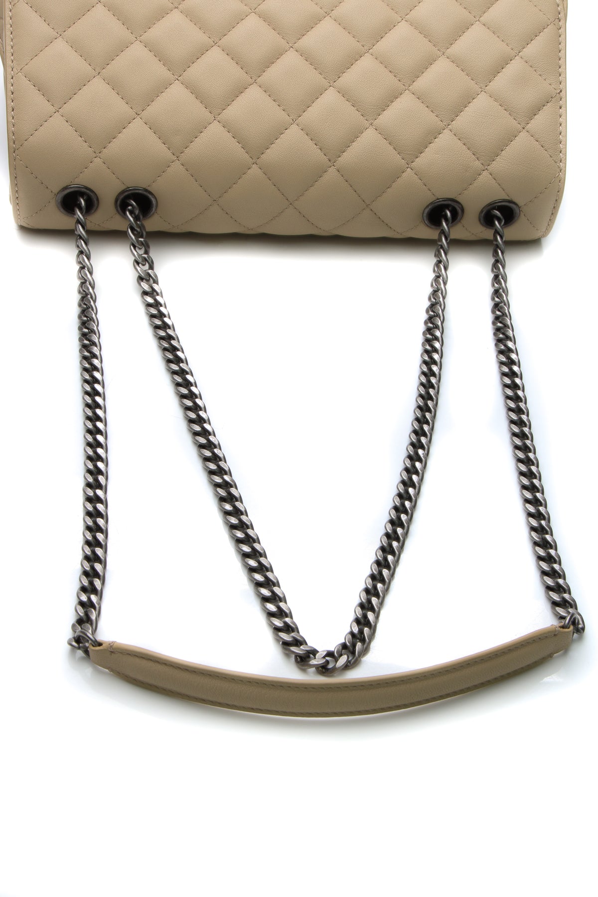 Accordion Flap Bag - Beige - image 4