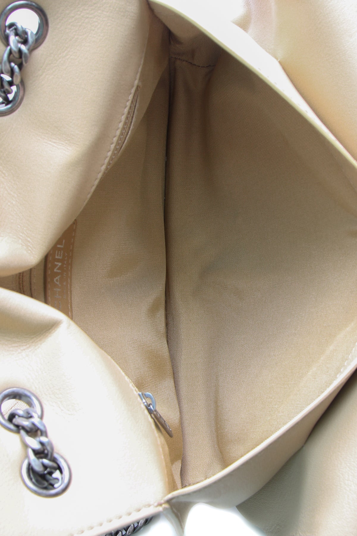 Accordion Flap Bag - Beige - image 7